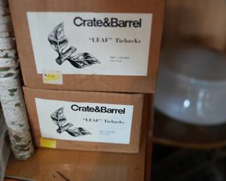 Crate & Barrel Curtain Tie Backs