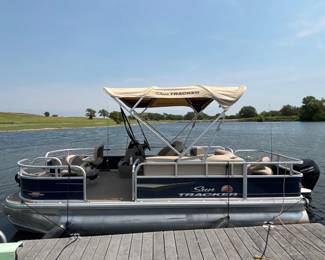 Sun Tracker Pontoon Boat with Trailer