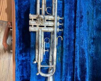 Trumpet with case