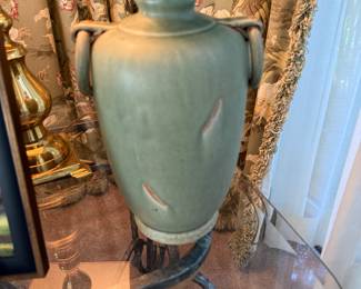 Tall distressed vase
