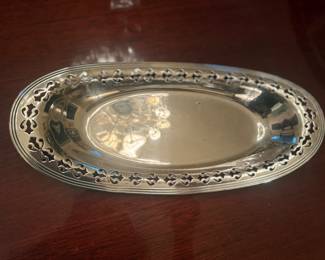 silver plate bread tray