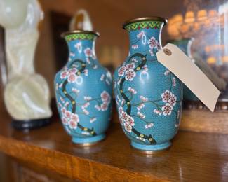 Pair of Cloisonné vases