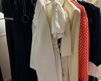 Pretty gowns and everyday dresses and suits