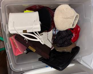 Big selection of vintage purses