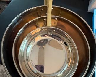 French copper fry pans