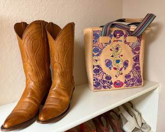 Lucchese Handmade Boots size 8
Consuelo all leather handbag