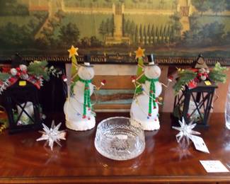 Snowmen that light up, 2 Lanterns