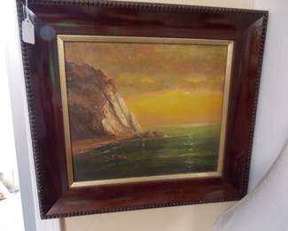Original oil Sunset Laguna