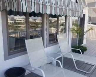 Awnings; chaises