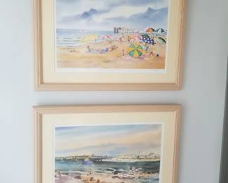 Seaside framed prints