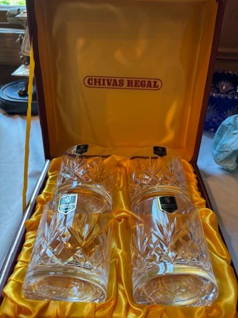 Vintage Chivas Regal Whiskey Glasses