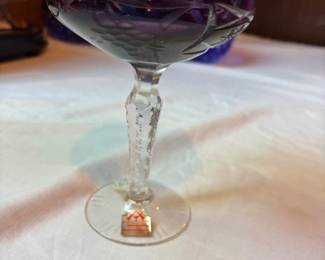 Bohemian Crystal - Purple Grape Vine set