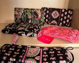 Vera Bradley wallets and eyeglass cases