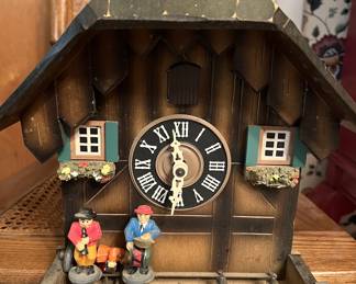 Vintage German Wooden Cuckoo Clock
