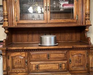Gorgeous Solid Vintage Hutch