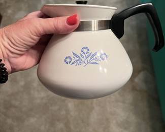Vintage Cornflower Blue Teapot
