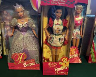 Vintage and special edition Barbie Dolls