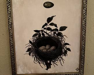 Robin Egg Nature Print