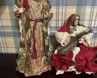 Vintage Mary & Joseph Paper Mache