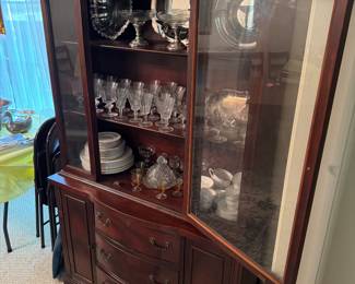 Antique hutch w antique china!
