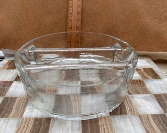 Krona Glass Divided Bowl $12.00