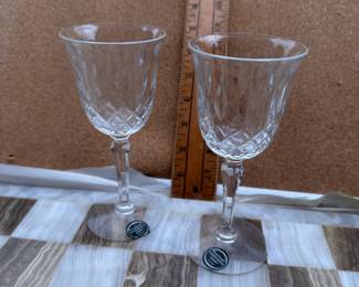 Franciscan Masterpiece Crystal Elyse 2 Glasses $12.00