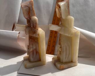 Marble Monk Bookends $12.00