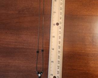 Black Drop Necklace $5.00