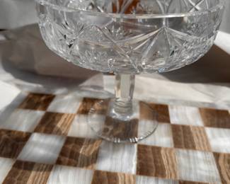 Crystal Bowl on Pedestal $10.00