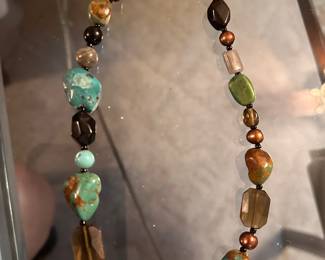 Gemstone Beaded Necklace $8.00