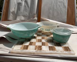 Pyrex American Butter Print 3 Pieces $40.00