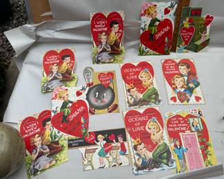 Vintage Valentines Cards with Original Envelope $25.00