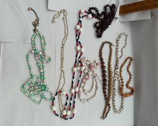 8 Costume Jewelry Necklaces $16.00