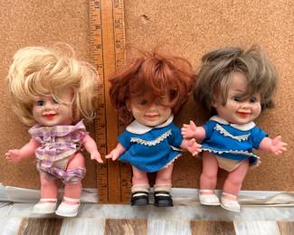 3 Freckled Dolls $15.00