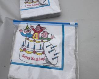 Alvin, Simon & Theordore Napkins $4.00