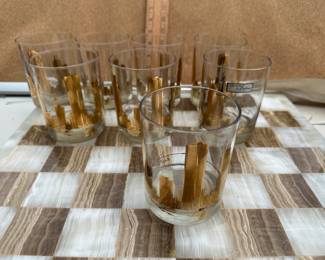Culver Marshall Field's Chicago Glasses Set of 8 $85.00