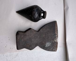 Axe Head and Plumb Bob $6.00