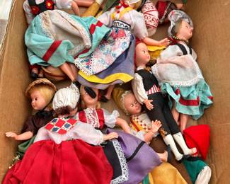 Box of International Dolls $18.00 all