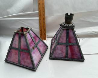 2 Stained Glass Lamp Shades $14.00
