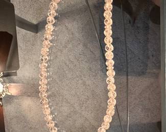 Clear Beaded Necklace $6.00