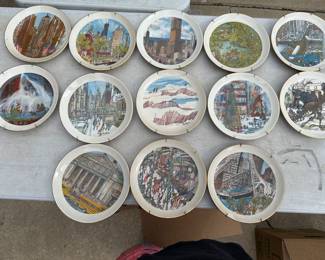 13 Chicago Plates $50.00