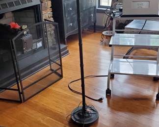 Tall floor lamp (inside if lampshade is a leopard print)
$15