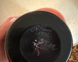 Robert Pierini (French, b. 1950) Blown Glass Vase “Star”