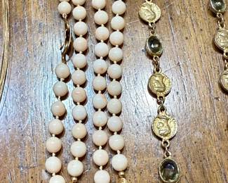 Fine coral necklace from gumps. 