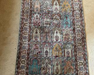 A fine Turkish silk tapestry/ rug.