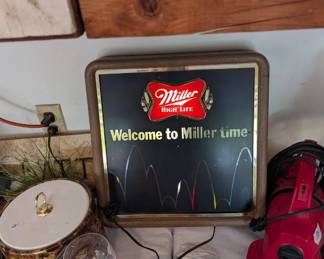 1980 Miller lighted sign