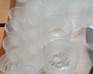 Rare Iittala Ultima Thule glassware.  From Finland