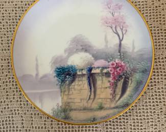 Pickard Studio Hand Painted "Garden Wall"