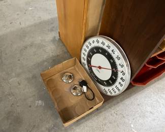 Jumbo Dial Outdoor Thermometer - Locks & Keys