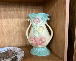 Hull Bow Knot Double Handle Vase